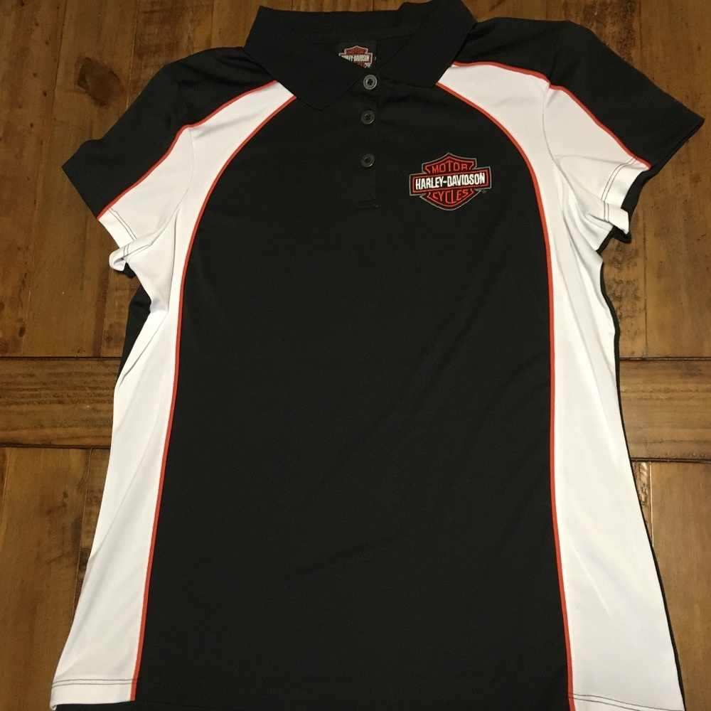 NEW Harley Davidson Women's Polo Shirt L